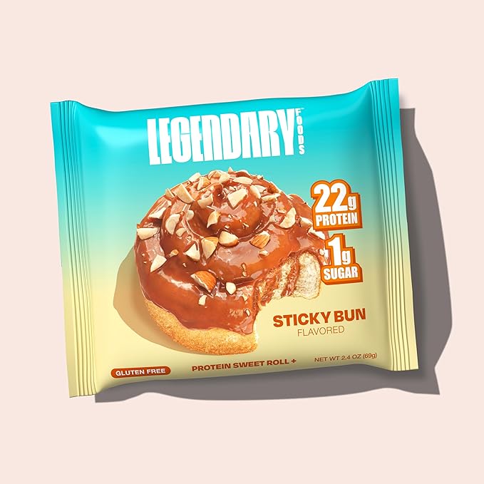 Legendary Foods 22 g Protein Pastry and Roll Bundle 18 Pack - Low Carb Meal Replacement Bar - Gluten Free Protien Snacks - Healthy Keto Snack Box - Low Sugar Energy Bars - Bariatric Diabetic Friendly