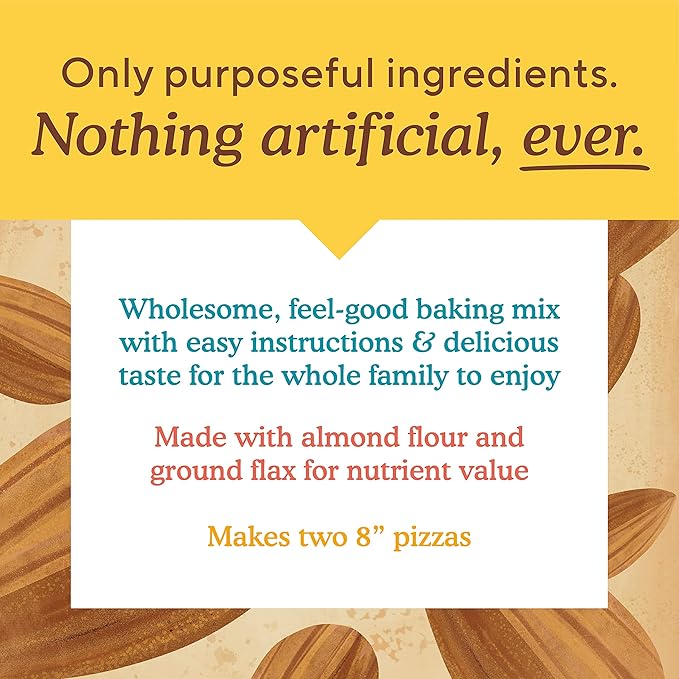 Simple Mills Almond Flour Cauliflower Pizza Dough Mix Gluten Free Made with whole foods 3 Count (Packaging May Vary)