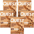 Quest Nutrition Chocolate Chip Cookie Dough - High Protein Low Carb Gluten Free Keto Friendly 2.12 Oz 20 Count (4 Packs of 5)