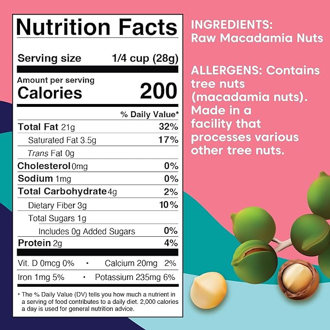 Wilderness Poets Raw Whole Macadamia Nuts - Fresh Buttery Unsalted Unroasted - Bulk Size Super Keto (5 Pound - Pack of 4)