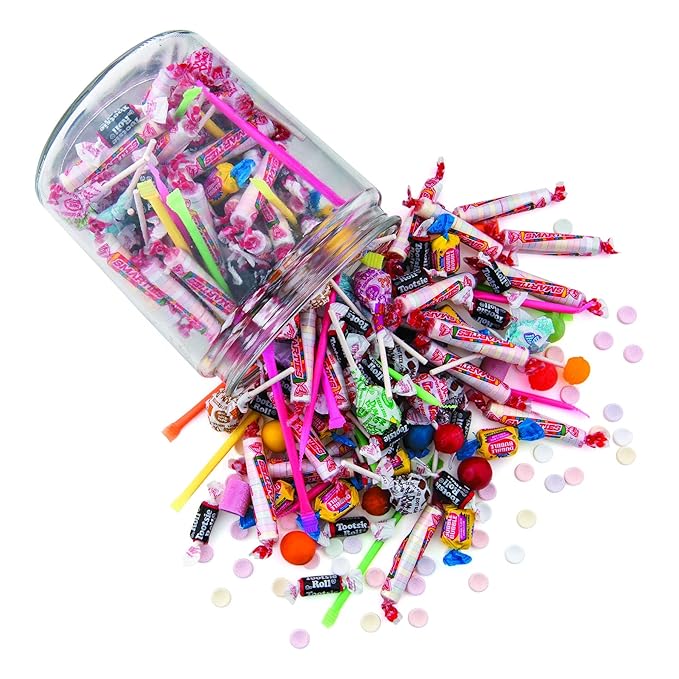 Fun Express Bulk Candy Variety Pack 1000 Pieces - Individually Wrapped Assorted Candy for Halloween Party Favors Pinata Stuffers &amp Goodie Bags | Premium Mix for Birthdays Carnivals &amp Parade
