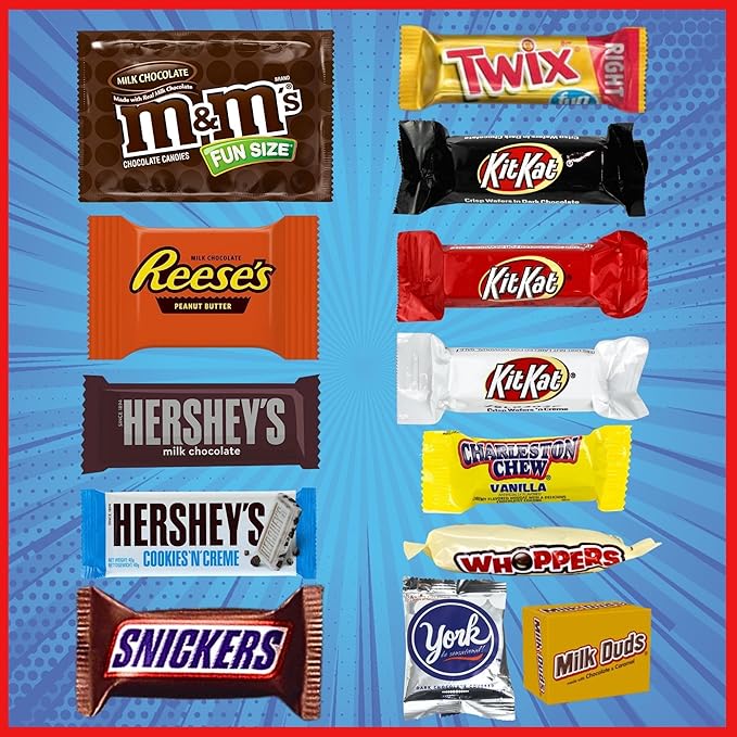 ULTIMATE Assorted 4 Lb. Chocolate Candy Variety Pack Bulk Mega Candy Mix Fun Size Assortment Individually Wrapped Minis Great for Easter Basket Fillers &amp Egg Hunts Parties Parades &amp Pina
