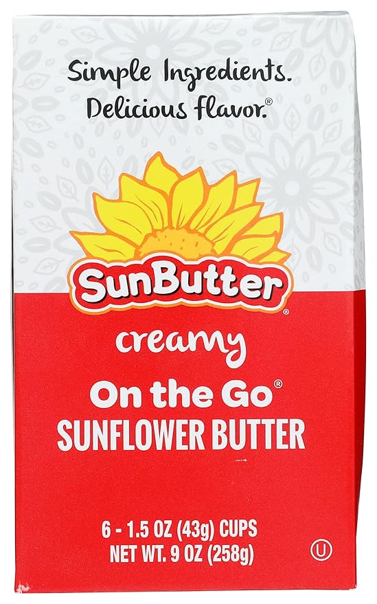 SunButter Natural Sunflower Canister Butter Nut Gluten Free Non GMO 9 Ounce (Pack of 6)