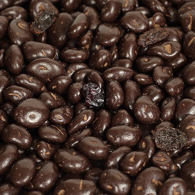 Gourmet Chocolate Covered Raisins by Its Delish 5 Lbs Bulk Bag | Dark Chocolate with Raisins Healthy Snacking | Dried Raisin Chocolate Candy Snacks | USA Made Vegan Kosher Parve