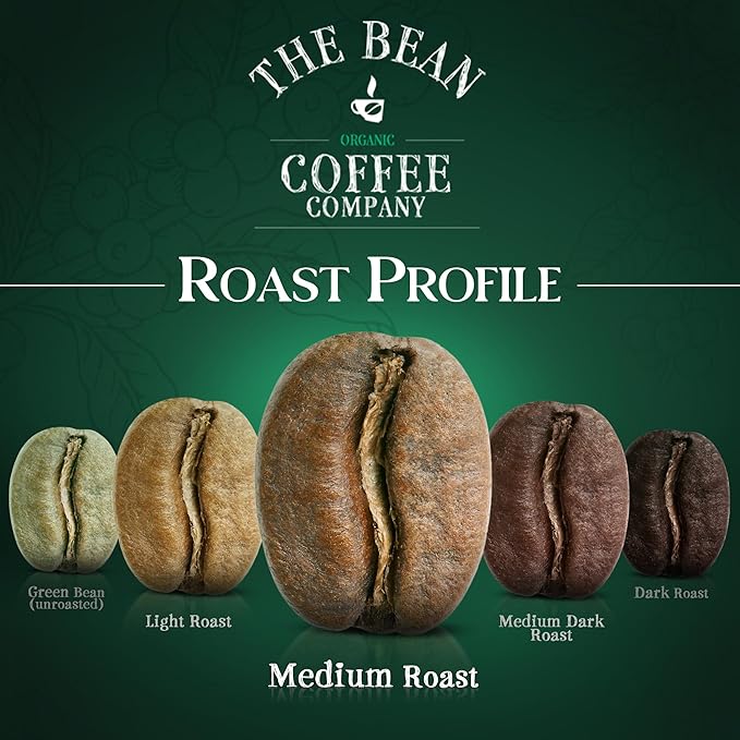 The Bean Organic Coffee Company Chocolate Macadamia Nut Medium Roast Whole Bean Coffee 5-Pound Bag
