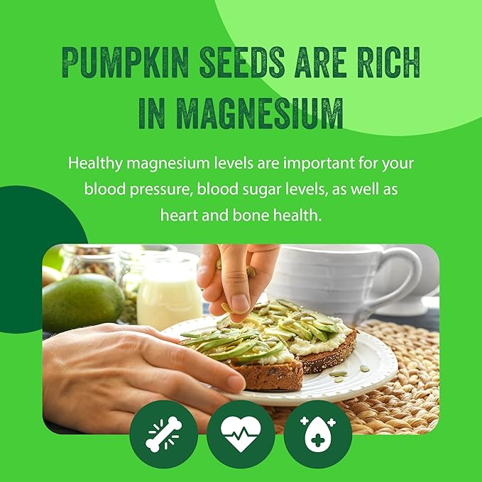 Raw Pumpkin Seeds (Papitas) 32 oz (2 lb) | No Preservatives | Batch Tested Gluten &amp Peanut Free | Non-GMO | NO PPO | 100% Natural | Resealable Bag | BULK Size | Healthy | Premium Grade