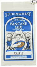 Sturdiwheat All Natural Pancake Mix Crepes 12-Ounce Package (Pack of 4)