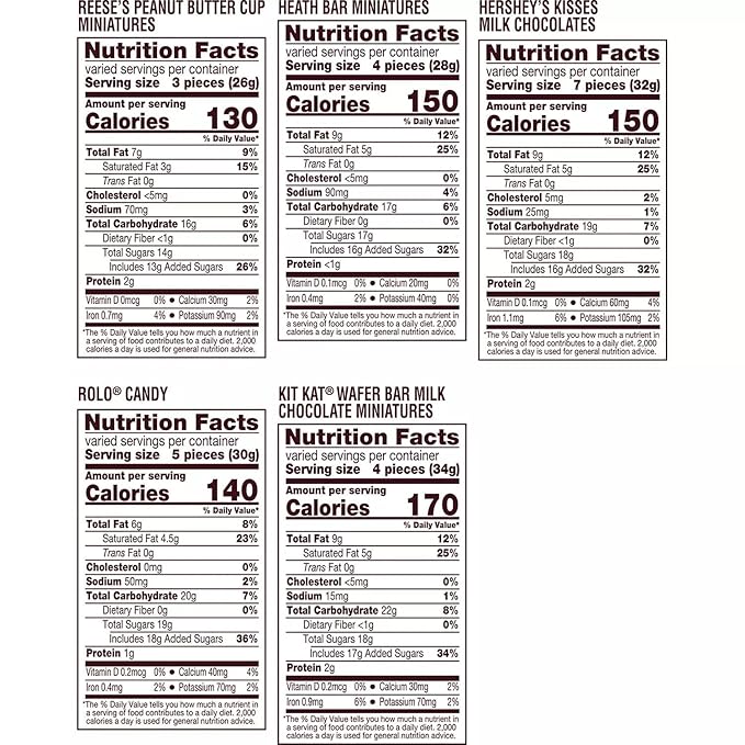 Hershey Assorted Chocolate Miniatures Candy Individually Wrapped Bulk Bag (55 oz. 220 pc.)