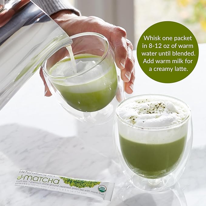The Republic of Tea – Organic U•Matcha Single Sips Naturally Caffeinated Matcha Green Tea Powder 28 Packets