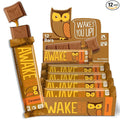 AWAKE - Caffeinated Chocolate Bars - Caramel Milk Chocolate 12 Bars - 100mg Caffeine - 1 Bar Equals 1 Cup of Coffee - Individually Wrapped Energy - Fairtrade Gluten Free Non GMO - 1.34oz