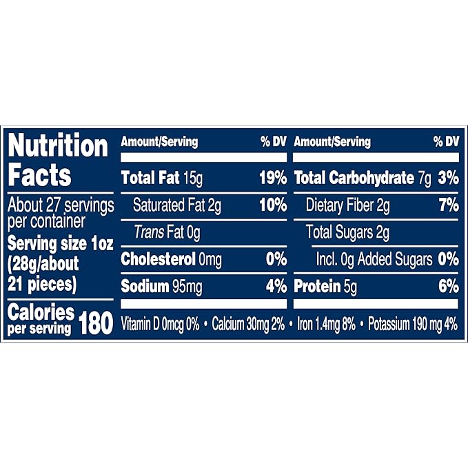 PLANTERS Deluxe Mixed Nuts with Sea Salt 27 oz Resealable Container - Variety Mixed Nuts Snacks with Cashews Almonds Pecans Pistachios &amp Hazelnuts - Energy Boost - Kosher