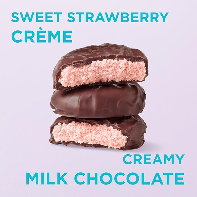 Russell Stover Easter Strawberry Crème Milk Chocolate Easter Egg 1.3 oz each (Pack of 18)