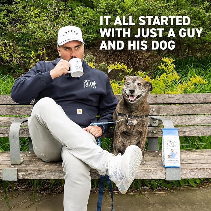 Stella Blue Whole Bean Coffee Variety Pack Big Cat Blend And Miss Peaches Blend Medium Roast Arabica Beans Caramel Citrus Fruity Notes Smooth Balanced Flavor 12 Oz Bags