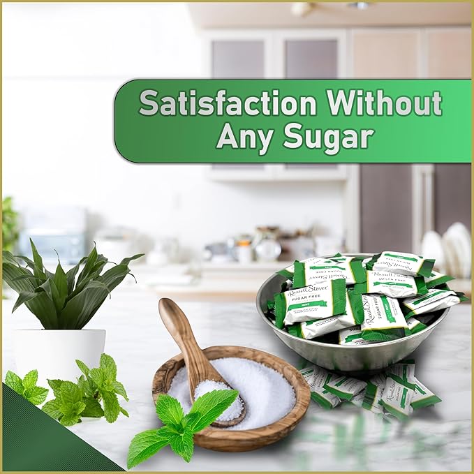 Sugar Free Peppermint Patties – Dark Chocolate Mint Patties Sweetened with Stevia – Guilt-Free Zero Sugar Chocolate Candy for Diabetics &amp Keto – 1lb Bulk Pack Sugar-Free Candy Treats