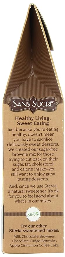 Sans Sucre Classic Blend Brownie Mix 8-Ounce (Pack of 6)