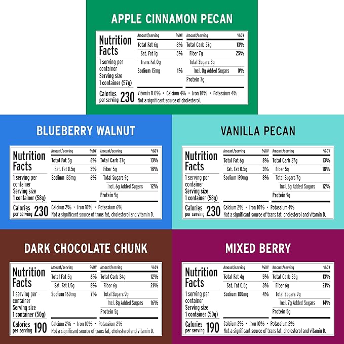 Purely Elizabeth Best Sellers Variety Pack Superfood Oatmeal Cups Great for Overnight Oats Gluten-Free 2 Ounce (Pack of 12)