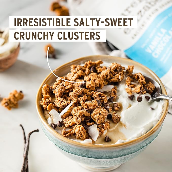 Purely Elizabeth Superfood Snack Granola Variety Pack Gluten-Free (3 Ct.) (Vanilla Chocolate Chip Honey Peanut Butter Maple Almond Butter)