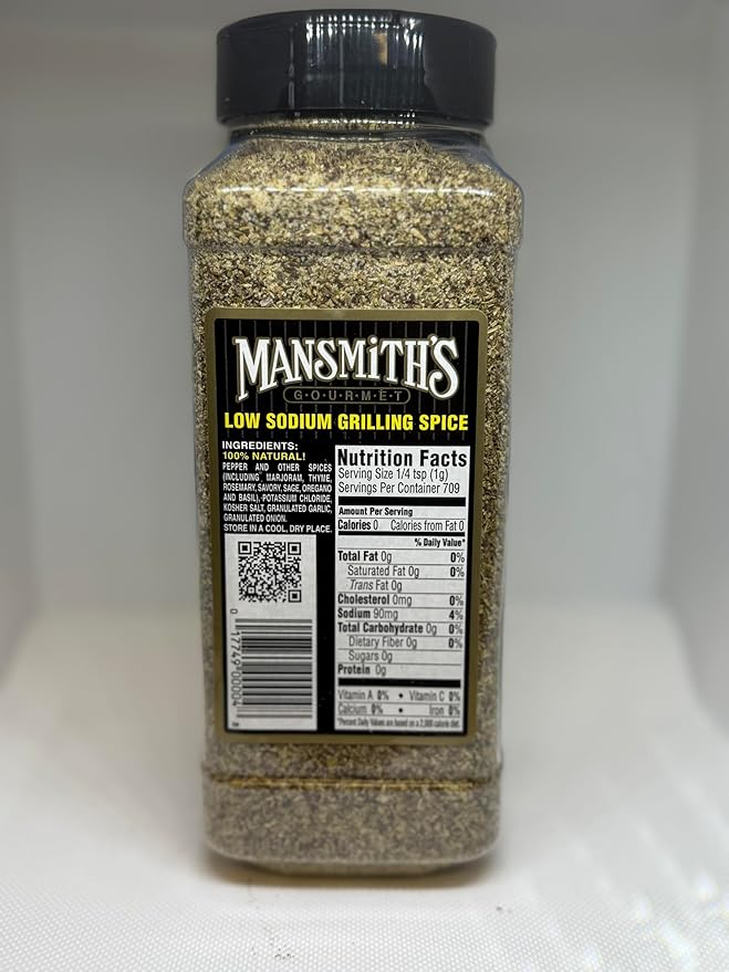 Mansmith's All Purpose Low Sodium Grilling Spice 25 ounces
