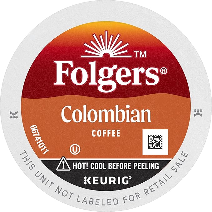 Folgers Colombian Medium Roast Coffee Keurig K-Cup Pods12 Count (Pack of 12)