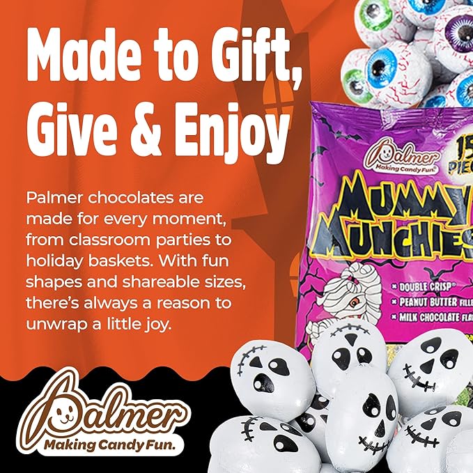 R.M. Palmer Milk Chocolate Gold Coin Half Dollars Bulk Bag Fun Sized Treats Candy and Snacks (1 Pound 12 Mesh Packs)