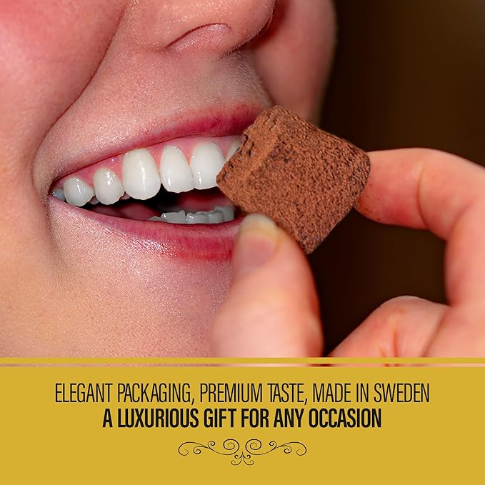 Dream of Truffles - Coffee Truffles | Bold Coffee Flavor | Smooth &amp Creamy | Dark Cocoa Dusted Candy Truffles in a Premium Gift Box | Made in Sweden | 200g