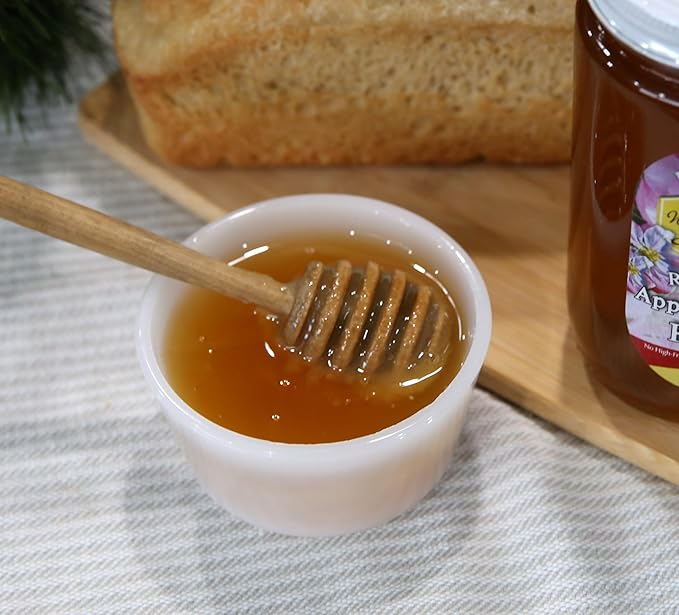 Pennsylvania Apple Blossom Honey by Welsh Mountain Apiaries Raw and Unfiltered 16 Ounce Jar (Pack of 3)