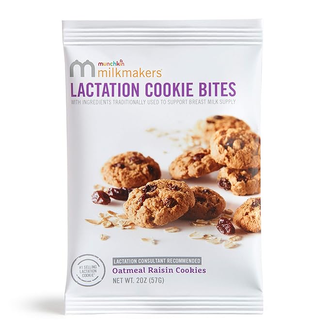 Munchkin® Milkmakers® Lactation Cookie Bites Oatmeal Raisin 10 Ct (Contains Fenugreek)