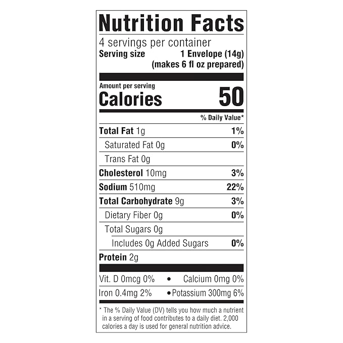 SOUP SECRETS Lipton Cup-a-Soup Instant Soup Mix 12 Count Chicken Flavor Noodle For a Warm Cup of Soup Only 50 Calories Per Serving 1.8 oz