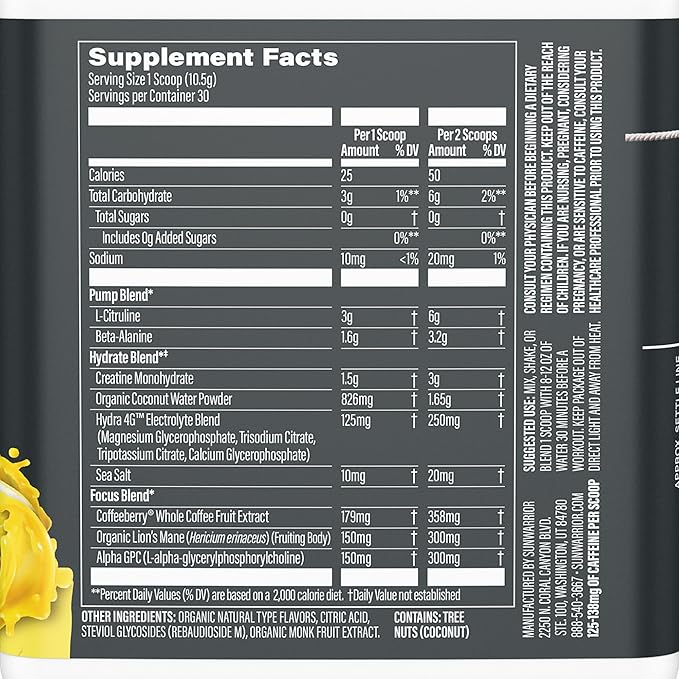 Active Preworkout Hydration Blend &amp Vanilla Organic Plant Based Protein Powder Set | Bundle &amp Save | Non-GMO Soy Dairy Filler &amp Gluten Free (90 Servings Protein 30 Servings Yuzu Mango Pre
