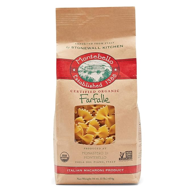 Montebello Organic Farfalle 1 lb (4-Pack)