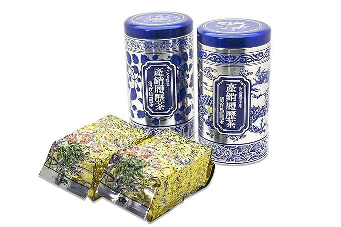 Lugu Alpine Oolong Loose Tea Leaves Set – 2 x 150G 鹿谷清香烏龍 Taiwan Oolong Hand-picked Organic Leaves Gift Set