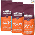 Caffe Mauro Coffee Beans from Italy 2.2 lbs. (1kg)(Pack of 3) De Luxe Roasted Espresso Coffee Beans - 70% Arabica - 30% Robusta