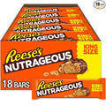 REESE'S NUTRAGEOUS Chocolate Peanut Butter Caramel and Peanut King Size Candy Bars 3.1 oz (18 Count)