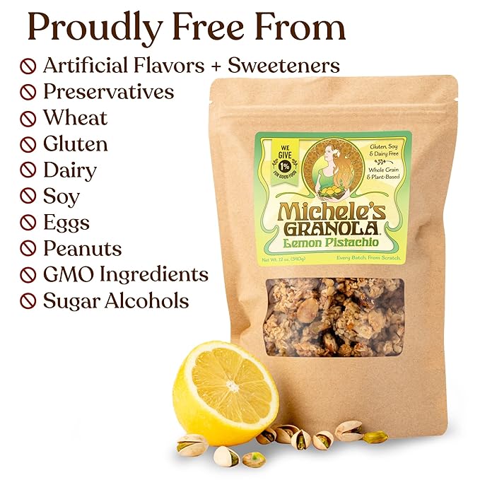 Michele's Granola Lemon Pistachio Pack of 3