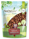 Food to Live Dry Roasted California Almonds 5 Pounds Oven Roasted Whole Nuts Unsalted No Oil Added Vegan Kosher Bulk. Good Source of Protein and Vitamin E. Great Keto-Friendly Snack