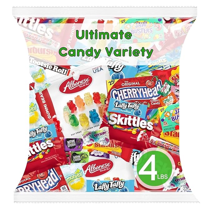 ULTIMATE Assorted Classic Candy Variety Mix Fun Mega Variety Pack! Individually Wrapped Minis Bulk Fun Size Assortment Perfect Treat Mix For Christmas Gifts &amp Stockings Parties Parades &amp