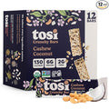 Tosi Nut Bars Cashew Coconut Healthy Snacks for Adults &amp Kids Plant Based Crunchy Bars (6G Protein) Organic Keto Snacks Vegan Gluten &amp Soy Free Low Sugar Omega 3s 1oz 12-Pack