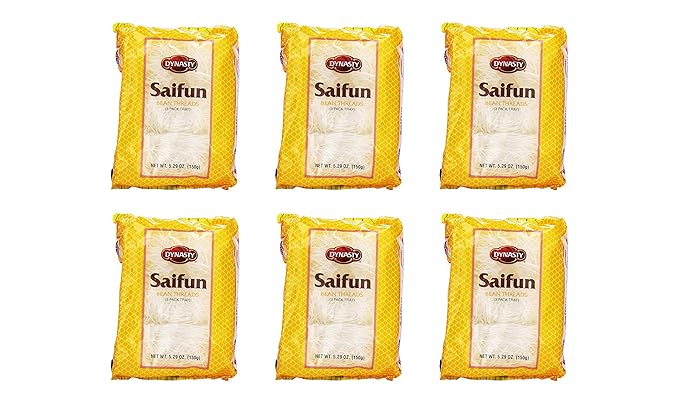 Dynasty Saifun Bean Thread Noodles (6 Pack Total of 31.74oz)