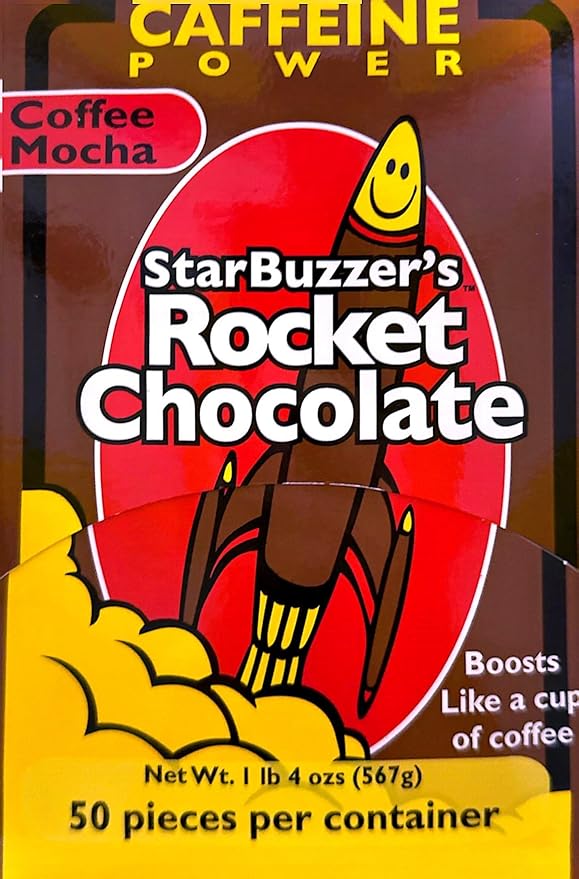 Rocket Chocolate Milk Chocolate Mocha Flavored Caffeinated Chocolate Truffles 50 count Mini