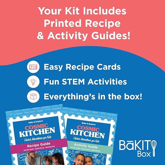 BāKIT Box Berry Blast-Off Tarts Baking Kit STEM Rocket Activity + DIY Jam Pastries Printed Recipe &amp Activity Guides Great Gift for Boys &amp Girls
