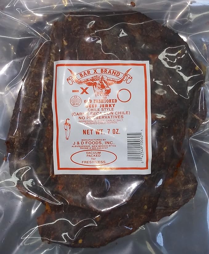 Bar X Brand Old Fashioned Beef Jerky (Carne Seca) (Red Chile 7 oz)