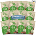 Dozy Oats Overnight Oatmeal Packets Apple Cinnamon Multipack with Rolled Oats Chia Seeds Date Powder and Dried Fruit. Gluten-Free Natural Source of Protein and Fiber 12-Pack