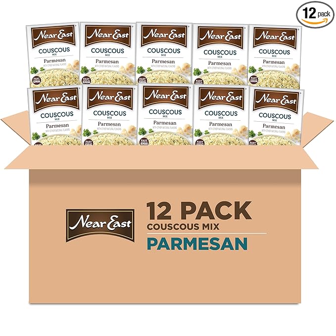 Near East Couscous Mix Parmesan Cheese 5.9oz Boxes (12 Pack)