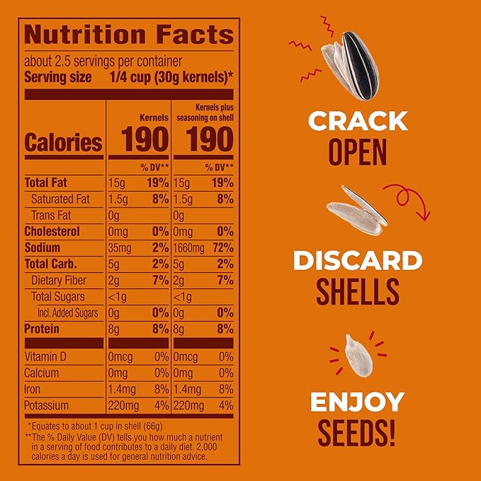BIGS Sunflower Seeds Sizzlin' Bacon Flavor Easter Basket Stuffer for Sports Fans 5.35 oz. (Pack of 12)