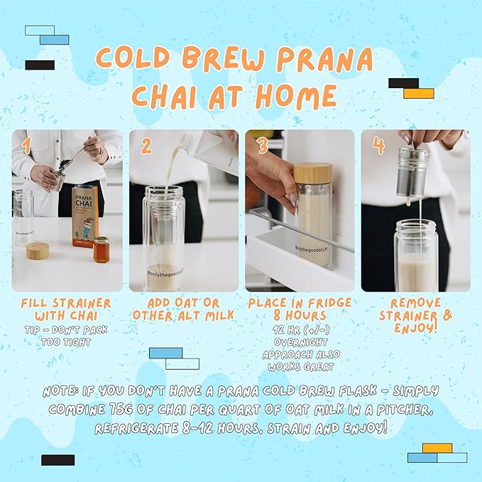 Prana Chai 3 Flavor Sampler - Masala Original Chai Turmeric Blend Peppermint