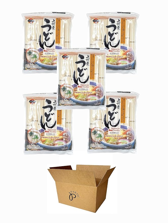 J-Basket Japanese Noodles 5-Pack Set - Udon (28.21 Oz Each)