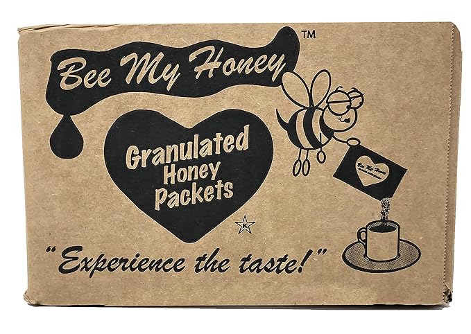 Bee My Honey Pure Granulated Honey Packets 300 Individual Packets