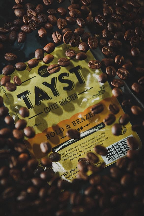 Tayst Coffee Defiantly Decaf Dark Roast Gourmet Premium Coffee 2lb Bag