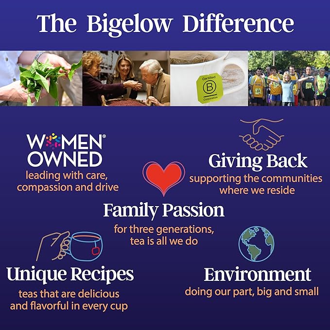 Bigelow Tea Sapphire Bay Butterfly Pea Flower Blue Tea Caffeine Free (Pack of 6) 108 Total Tea Bags