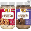 PB2 Pantry Chocolate Chip Cookie and Brownie Mix Gluten Free Non-GMO 4g Protein Per Cookie Vegan (2 Jars - 16 Oz Each)